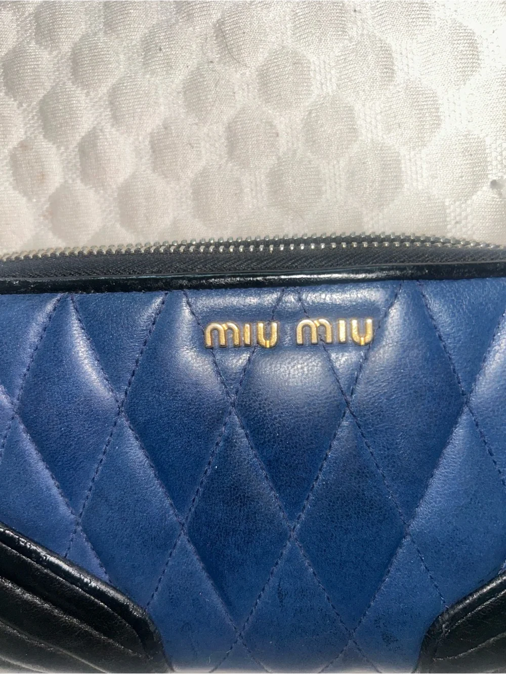 Miu Miu Quilted motorcycle wallet #178